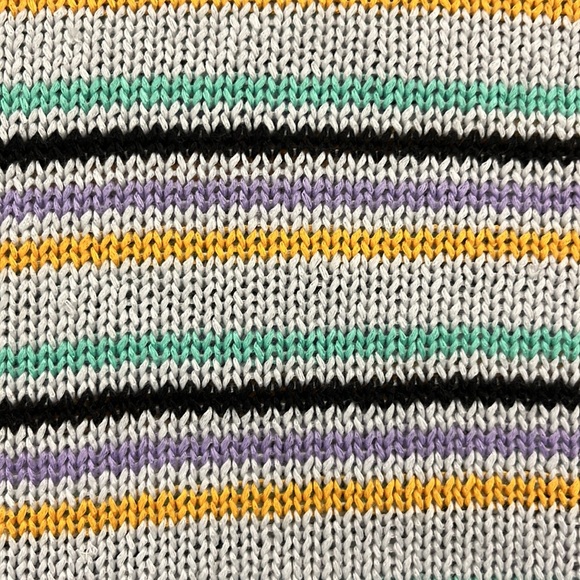 Lavender Striped Knit Sweater - Picture 5 of 6